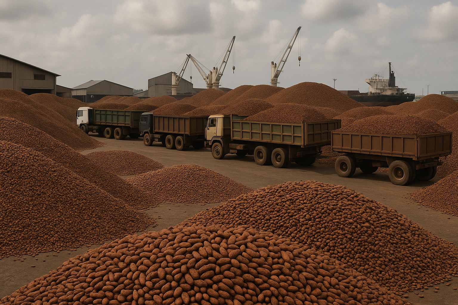 What is driving the sudden cocoa pile-up at Ivory Coast’s busiest ports?