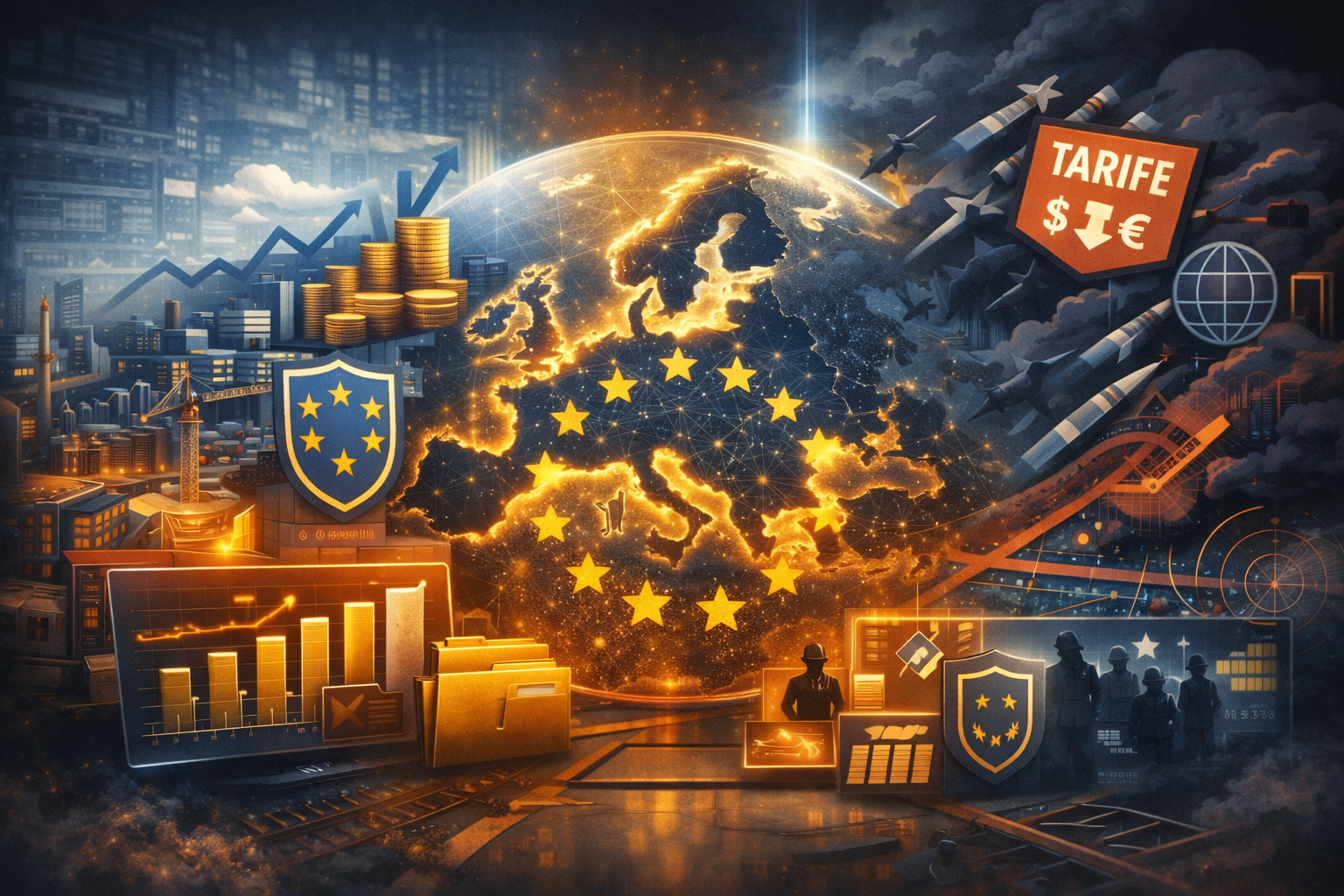 Europe shows economic resilience but rising unease as trade threats, defense shifts, and geopolitics reshape priorities.