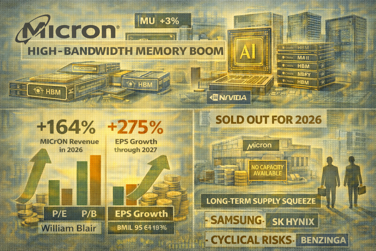 Micron stock sold-out 2026 HBM supply and bullish analyst forecasts are fueling hopes of a major 2026 earnings surprise.