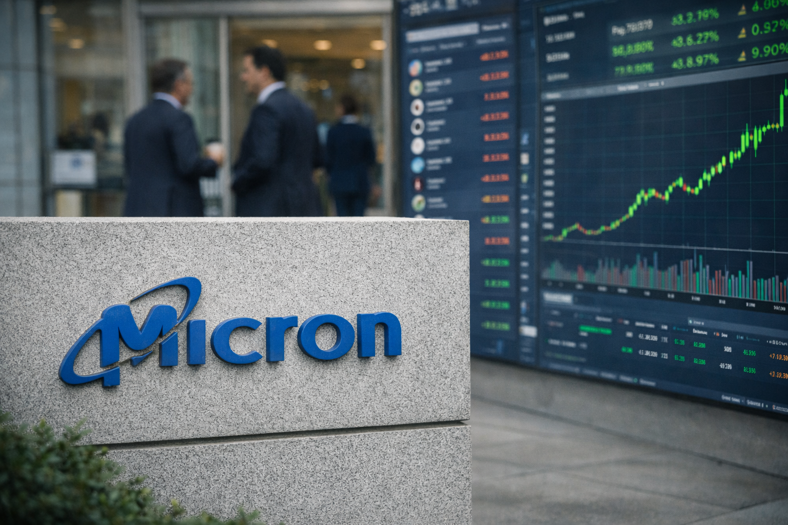 Micron stock jumps 5–6% as HBM4 clarity and bullish analyst calls fuel optimism around AI-driven memory demand.