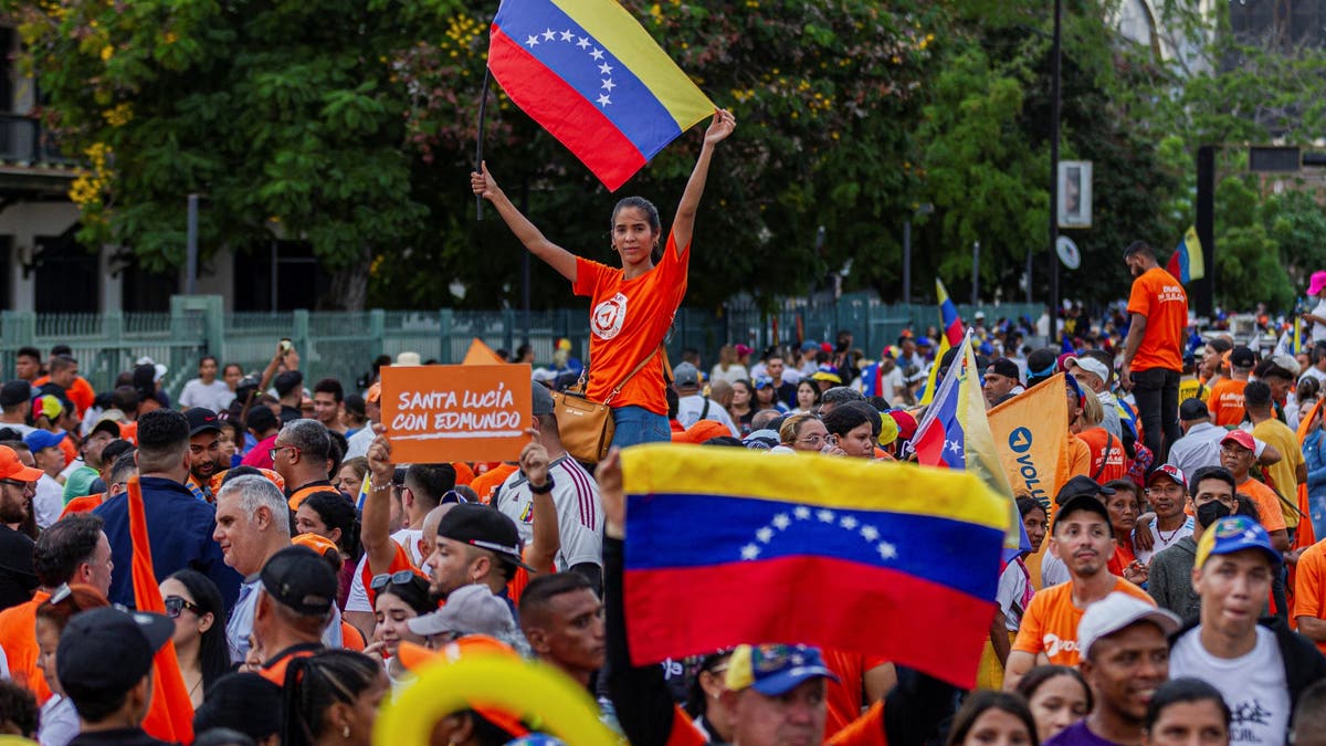 Venezuelan political rally