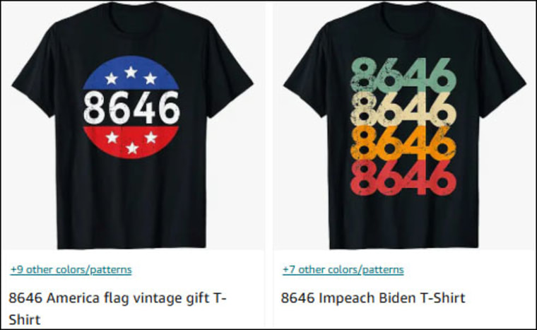 8646 shirts available on Amazon.